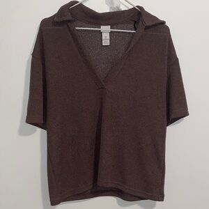 H&M Taupe Knit Top